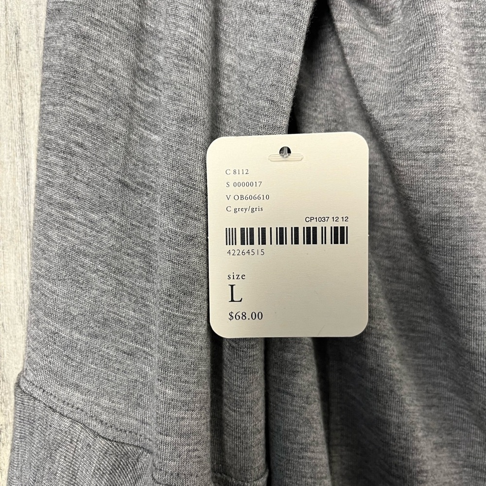 Free People We the Free Top Birds of Paradise Gray Off Shoulder Top Birds NWT L - Picture 10 of 10